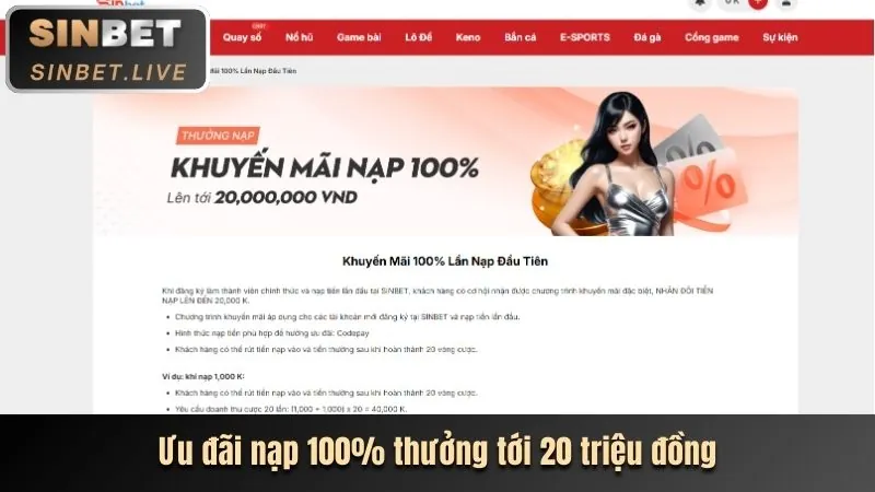 Hoàn trả hàng tuần hấp dẫn tại Combet